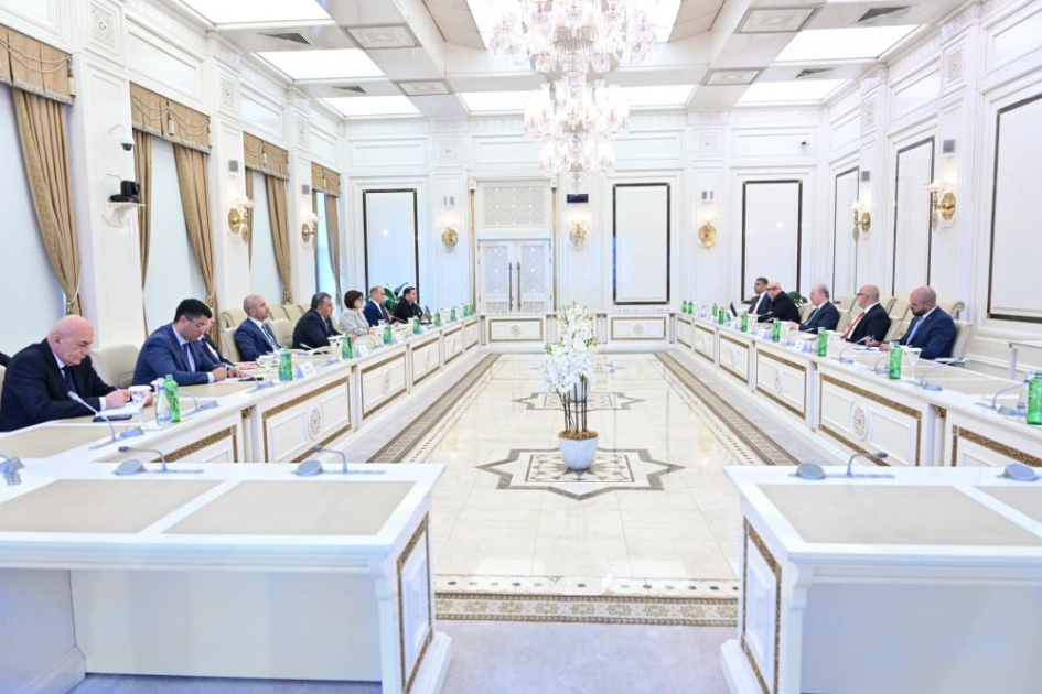 Milli Məclisin sədri Fələstin Dövlətinin Baş naziri ilə görüşüb